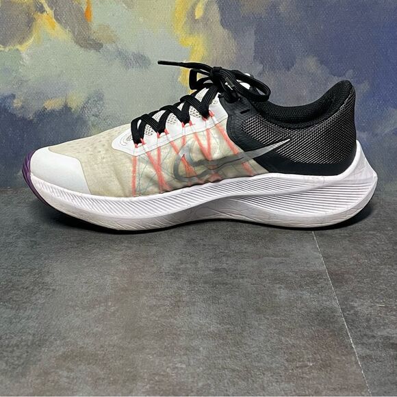 Nike Winflo 8 CW3421-103 White/Crimson/Purple Women's Running Shoes Size 7 - Picture 13 of 16